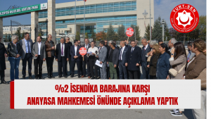 Anayasa Mahkemesi Önünde Açıklama Yaptık